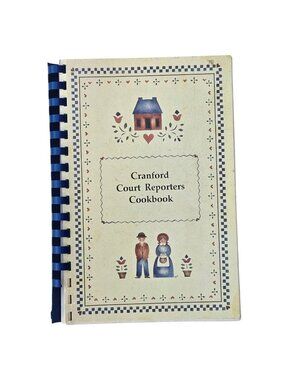 Cranford Court Reporters Cookbook 1991 Spiral Vintage Recipes Hutchinson Kansas